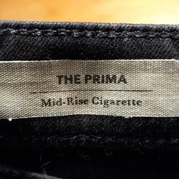 Adriano goldschmeid black jeans mid rise cigarette 25 R contour 360 - Picture 6 of 7